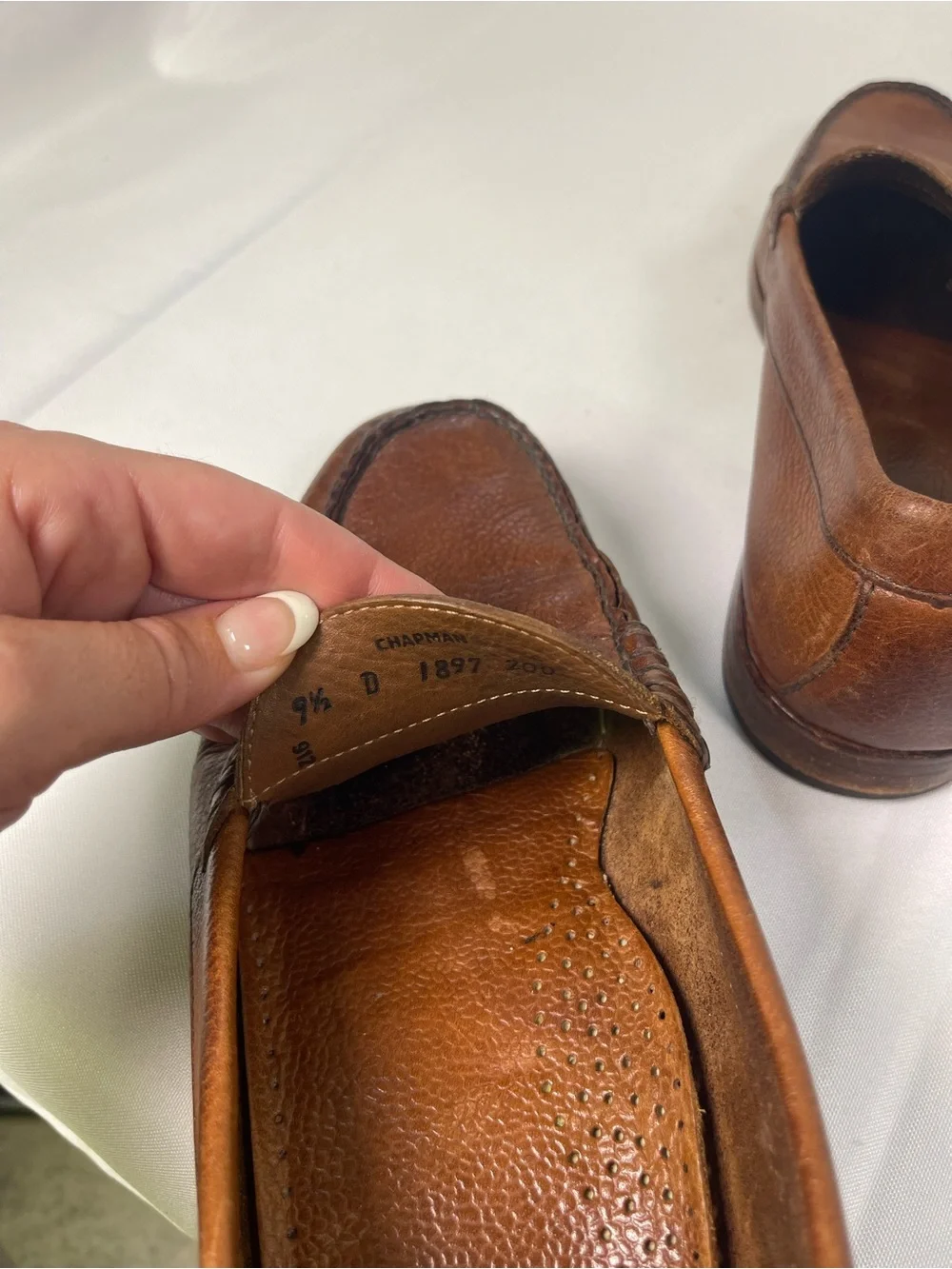 Bass Men's 9.5 Chapman Brown Leather Penny Loafers